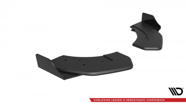 Street Pro Heck Ansatz Flaps Diffusor +Flaps für Hyundai Veloster N Mk2 schwarz Hochglanz