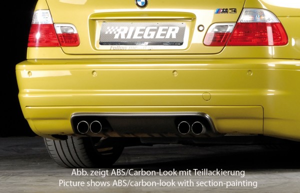 Rieger Heckeinsatz passend für BMW 3er E46 M3 Coupé