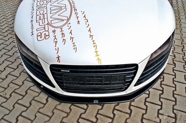 Front Ansatz für Audi R8 Mk.1 schwarz Hochglanz
