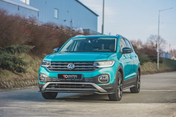 Seitenschweller Ansatz für Volkswagen T-Cross schwarz Hochglanz
