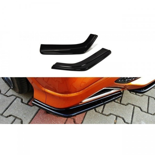 Heck Ansatz Flaps Diffusor für HONDA CIVIC VIII TYPE S/R schwarz Hochglanz
