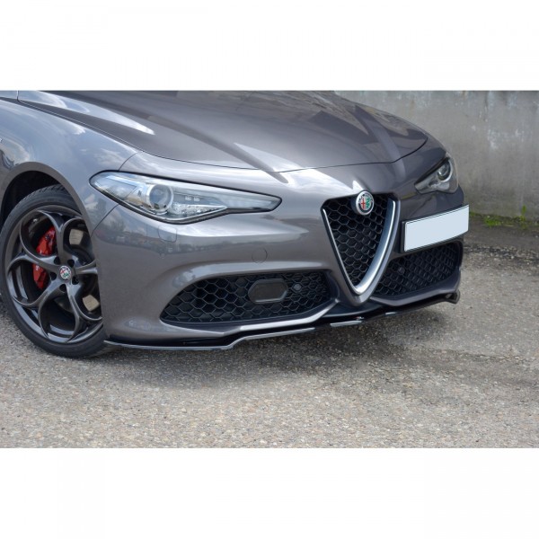 Front Ansatz V.1 für ALFA ROMEO GIULIA VELOCE schwarz Hochglanz