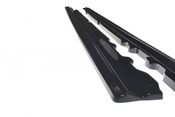 Seitenschweller Ansatz für Mercedes-Benz E43 AMG / AMG-Line W213 schwarz Hochglanz