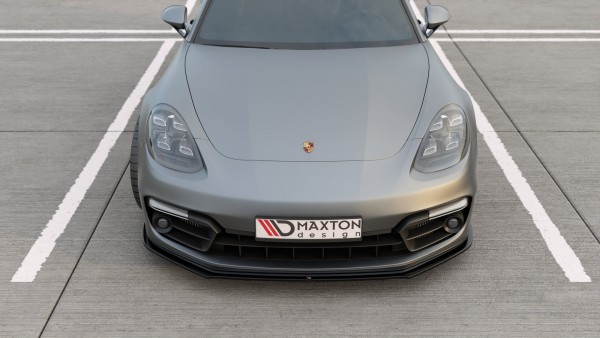 Front Ansatz für Porsche Panamera GTS 971 schwarz Hochglanz