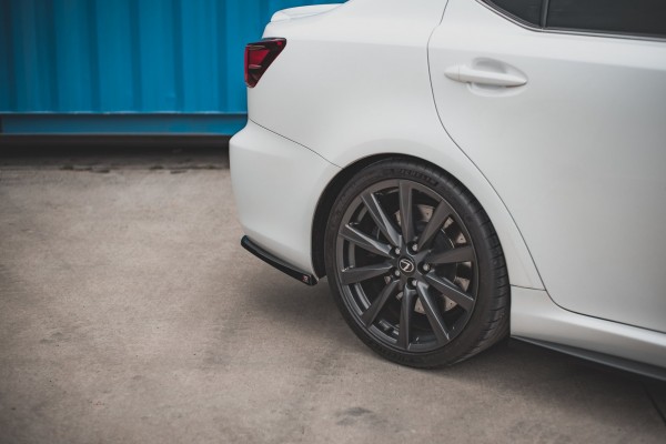 Heck Ansatz Flaps Diffusor für Lexus IS F Mk2 Carbon Look