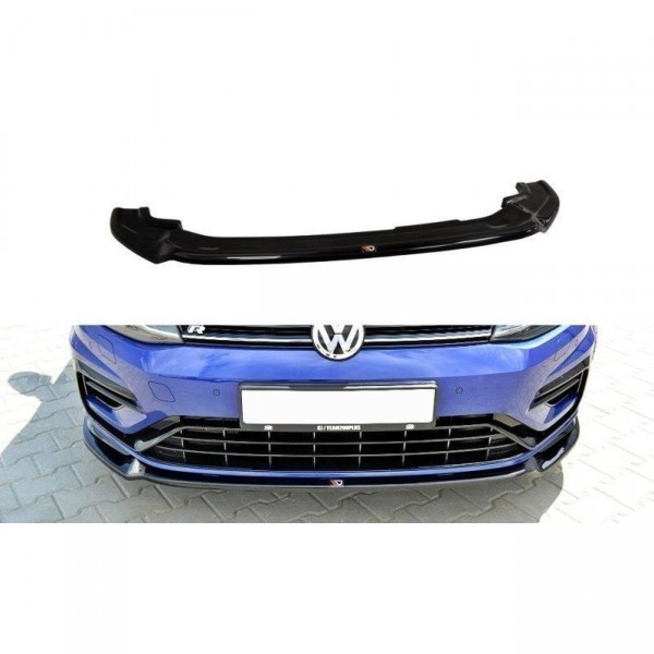 Front Ansatz V.3 für VW Golf 7 R / R-Line Facelift schwarz Hochglanz