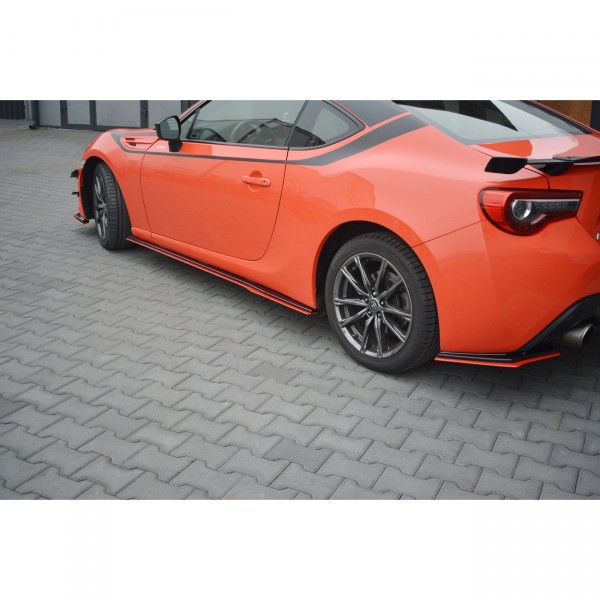 Seitenschweller Ansatz passend für V.2 SUBARU BRZ/ TOYOTA GT86 FACELIFT schwarz Hochglanz