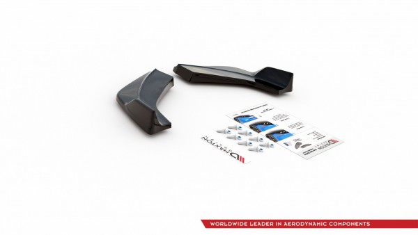Heck Ansatz Flaps Diffusor V.3 für Hyundai I30 N Mk3 Hatchback schwarz Hochglanz