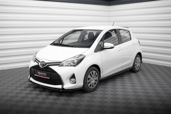 Front Ansatz für Toyota Yaris Mk3 Facelift schwarz Hochglanz
