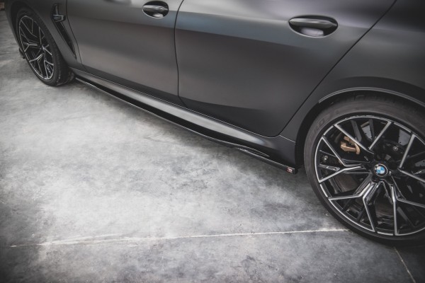 Seitenschweller Ansatz für V.2 für BMW M8 Gran Coupe F93 / 8 Gran Coupe M-Paket G16 Carbon Look