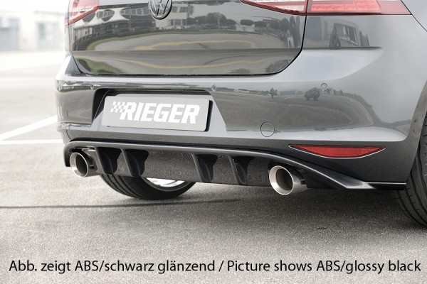 Rieger Heckeinsatz Diffusor VW Golf 7 GTI Clubsport inkl. S Diffusor
