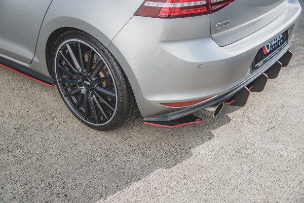 Heck Ansatz Flaps Diffusor V.2 für VW Golf 7 GTI