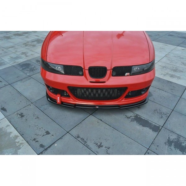 Front Ansatz für v.1 Seat Leon Mk1 Cupra schwarz Hochglanz