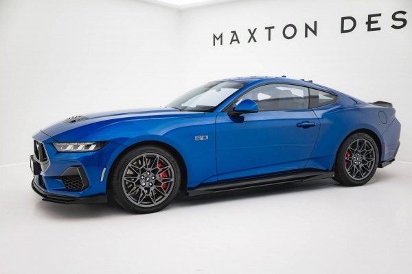 Side Flaps für Ford Mustang GT Mk7 schwarz Hochglanz