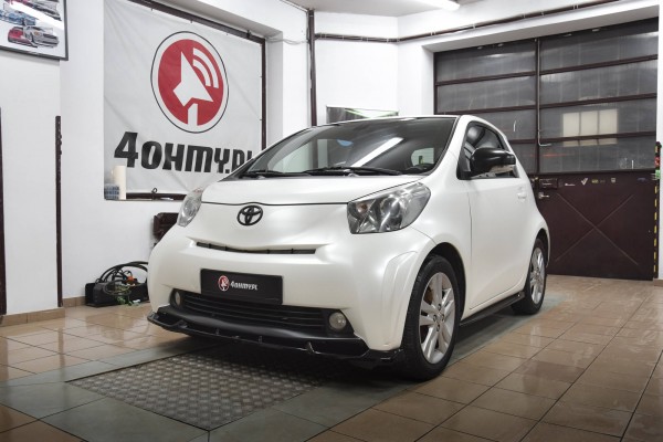 Seitenschweller Ansatz für Toyota IQ schwarz Hochglanz