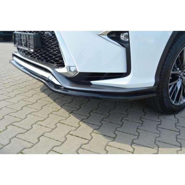 Front Ansatz V.1 für Lexus RX Mk4 F-Sport schwarz Hochglanz