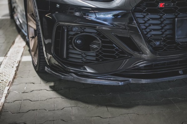 Front Ansatz V.3 für Audi RS5 F5 Facelift schwarz Hochglanz