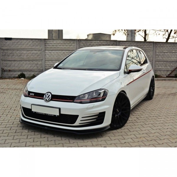 Front Ansatz V.2 für VW Golf 7 GTI schwarz Hochglanz