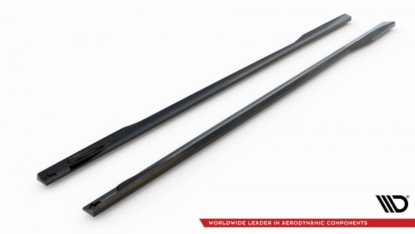Seitenschweller Ansatz für BMW 4er Coupe / Cabrio G22 / G23 schwarz Hochglanz