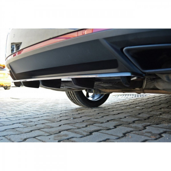 Diffusor Heck Ansatz DTM LOOK für Skoda Octavia III RS schwarz Hochglanz