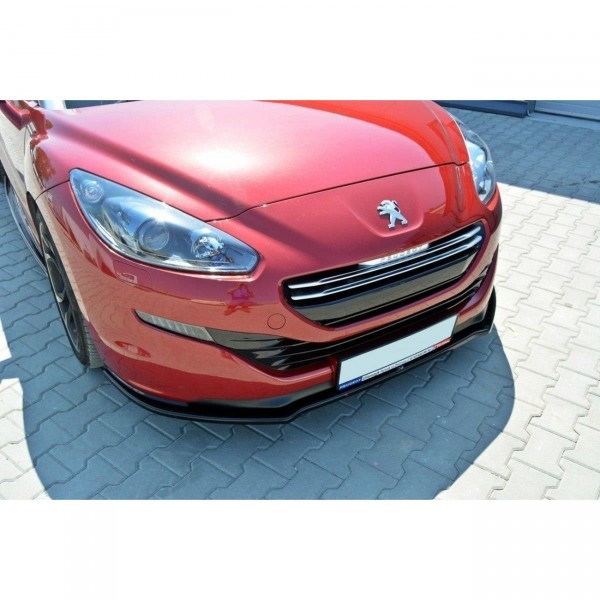 Front Ansatz V.1 für PEUGEOT RCZ FACELIFT schwarz Hochglanz