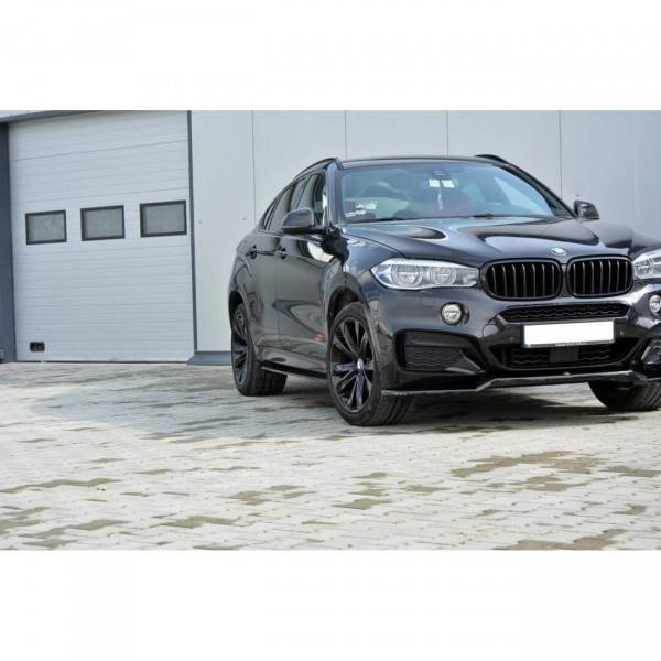 Seitenschweller Ansatz für BMW X6 F16 M Paket schwarz Hochglanz