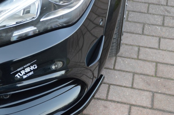 Racing Flaps aus Satz ABS, 2 tlg. hochglanz schwarz Mercedes Benz CLA 45AMG, MOPF C117 / 245G ab Bj.