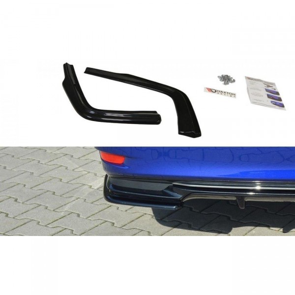Heck Ansatz Flaps Diffusor für Lexus GS Mk4 Facelift H schwarz Hochglanz