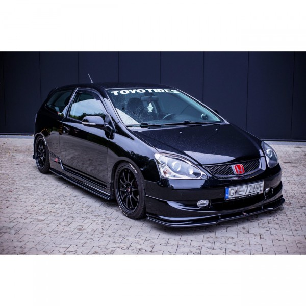 Seitenschweller Ansatz für HONDA CIVIC EP3 (MK7) TYPE-R/S FACELIFT schwarz Hochglanz