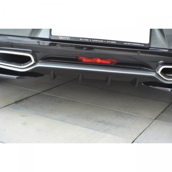 Diffusor Heck Ansatz für CITROEN DS5 schwarz Hochglanz