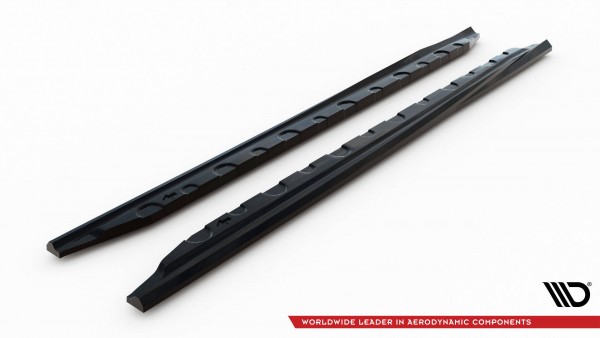 Seitenschweller Ansatz für Opel Cascada schwarz Hochglanz