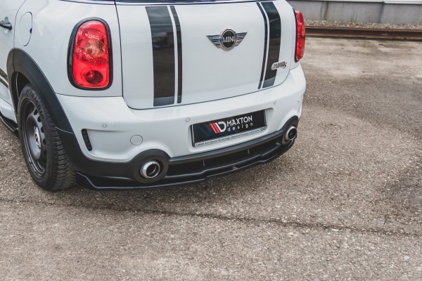 Mittlerer Diffusor Heck Ansatz für Mini Countryman Mk1 JCW schwarz Hochglanz