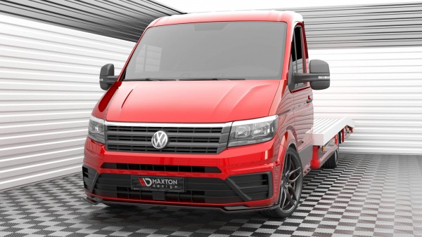 Front Ansatz V.2 für Volkswagen Crafter Mk2 schwarz Hochglanz