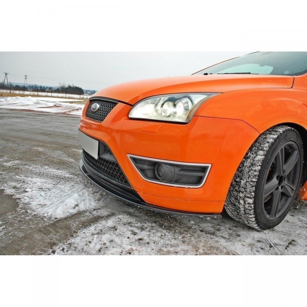Front Ansatz V.2 für Ford Focus ST Mk2 schwarz Hochglanz