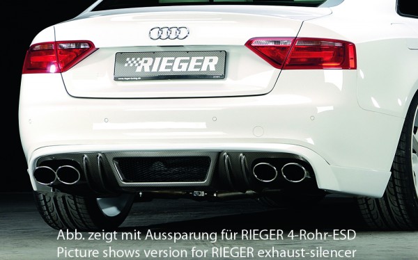 Rieger Heckschürzenansatz Audi A5 (B8/B81) Coupé