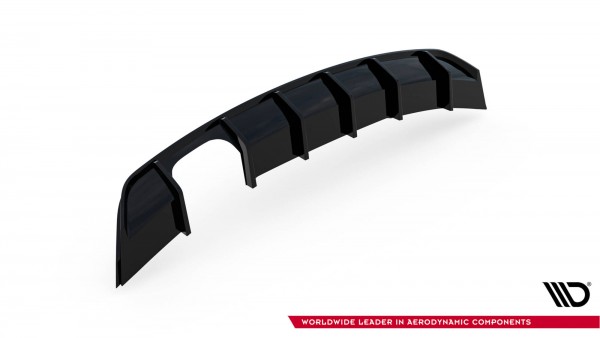 Diffusor Heck Ansatz V.1 für Volkswagen Scirocco Mk3 schwarz Hochglanz