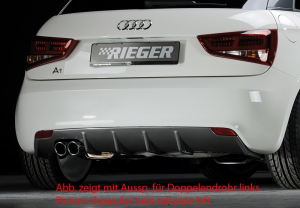 Rieger Heckeinsatz Audi A1 (8X) 5-tür. (Sportback)