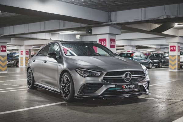 Front Ansatz V.1 für Mercedes-AMG CLA 35 Aero C118 schwarz Hochglanz