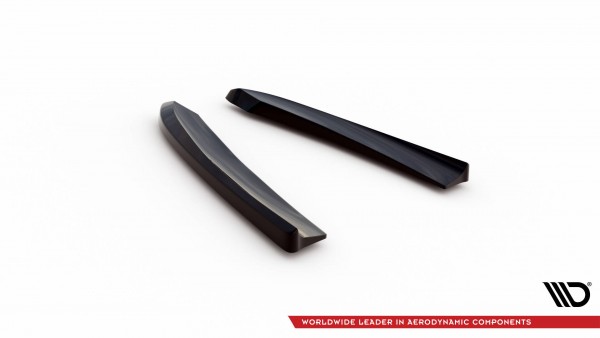 Heck Ansatz Flaps Diffusor V.1 für Mazda 6 Mk3 Facelift schwarz Hochglanz