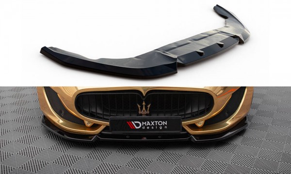 Front Ansatz V.2 für Maserati Granturismo Mk1 Facelift schwarz Hochglanz