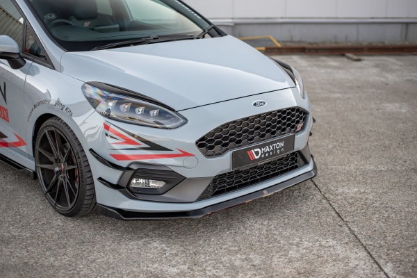 Front Ansatz V.5 für Ford Fiesta Mk8 ST / ST-Line schwarz Hochglanz
