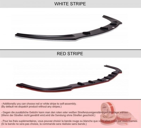 Mittlerer Diffusor Heck Ansatz für Audi A5 F5 S-Line DTM LOOK schwarz Hochglanz