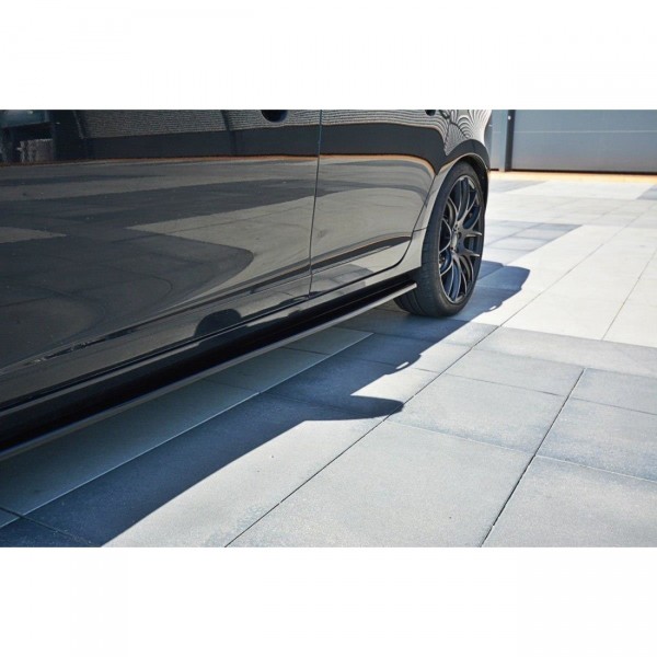 Seitenschweller Ansatz für Volvo V60 Polestar Facelift schwarz Hochglanz