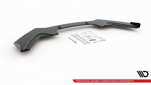 Robuste Racing Front Ansatz V.3 für passend +Flaps für BMW 1er F20 M-Paket Facelift / M140i schwarz