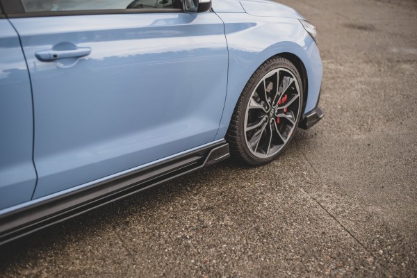 Seitenschweller Ansatz für V.5 Hyundai I30 N Mk3 / Mk3 FL Hatchback/ Fastback schwarz Hochglanz