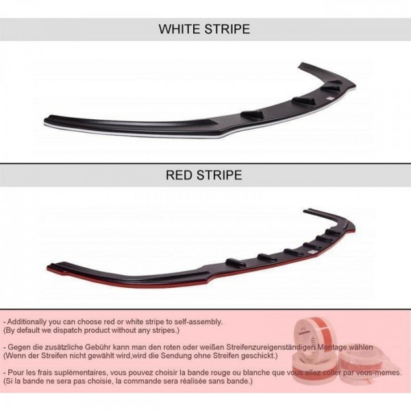 Front Ansatz für Audi RS6 C5 schwarz Hochglanz