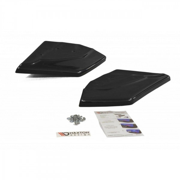Heck Ansatz Flaps Diffusor für SEAT LEON III CUPRA / FR schwarz Hochglanz
