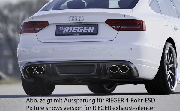 Rieger Heckschürzenansatz Audi A5 (B8/B81) Sportback