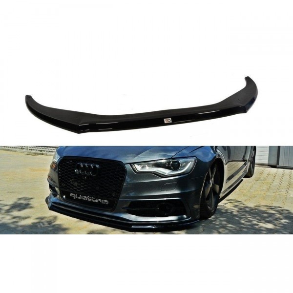 Front Ansatz V.2 für Audi S6 / A6 S-Line C7 schwarz Hochglanz