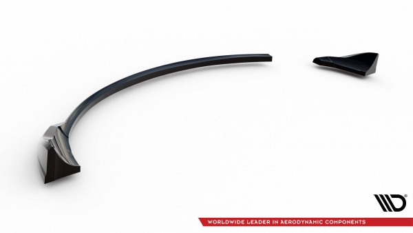 Heck Ansatz Flaps Diffusor für Audi TT 8J schwarz Hochglanz